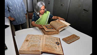 PU archives reveal rare rice script Gita, Constitution copy