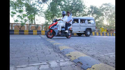 Fibre-based speed breakers create risky obstacle course for motorists