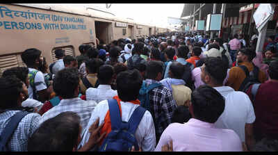 Rush chokes rail network, reserved passengers stranded