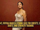 Jyotika turns heads in a pearl-white corset, mermaid skirt and her toned body has everyone talking