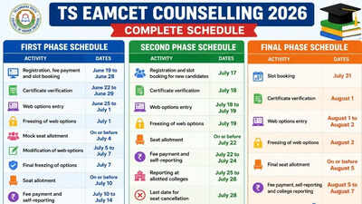 TS EAMCET Counselling 2026 Dates Out: Registration from June 19; check complete schedule