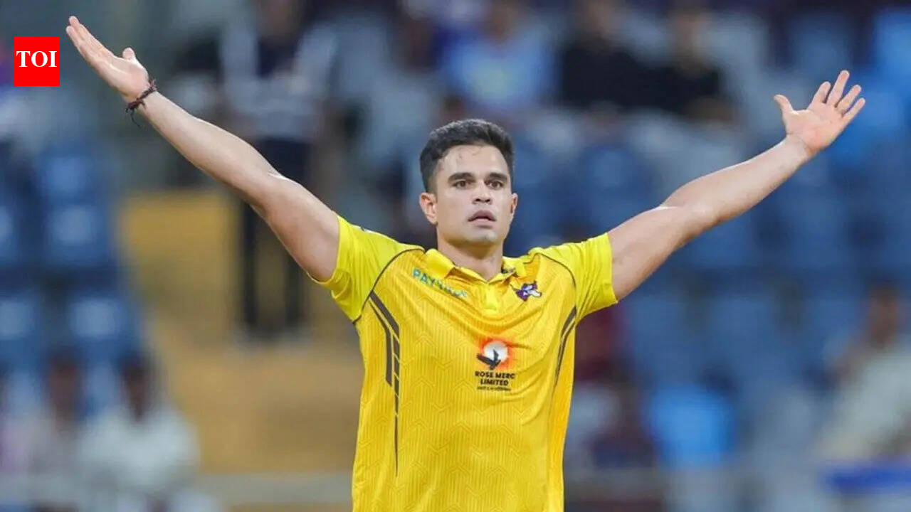 Watch: Arjun Tendulkar shines with bat and ball, gets big dressing-room applause