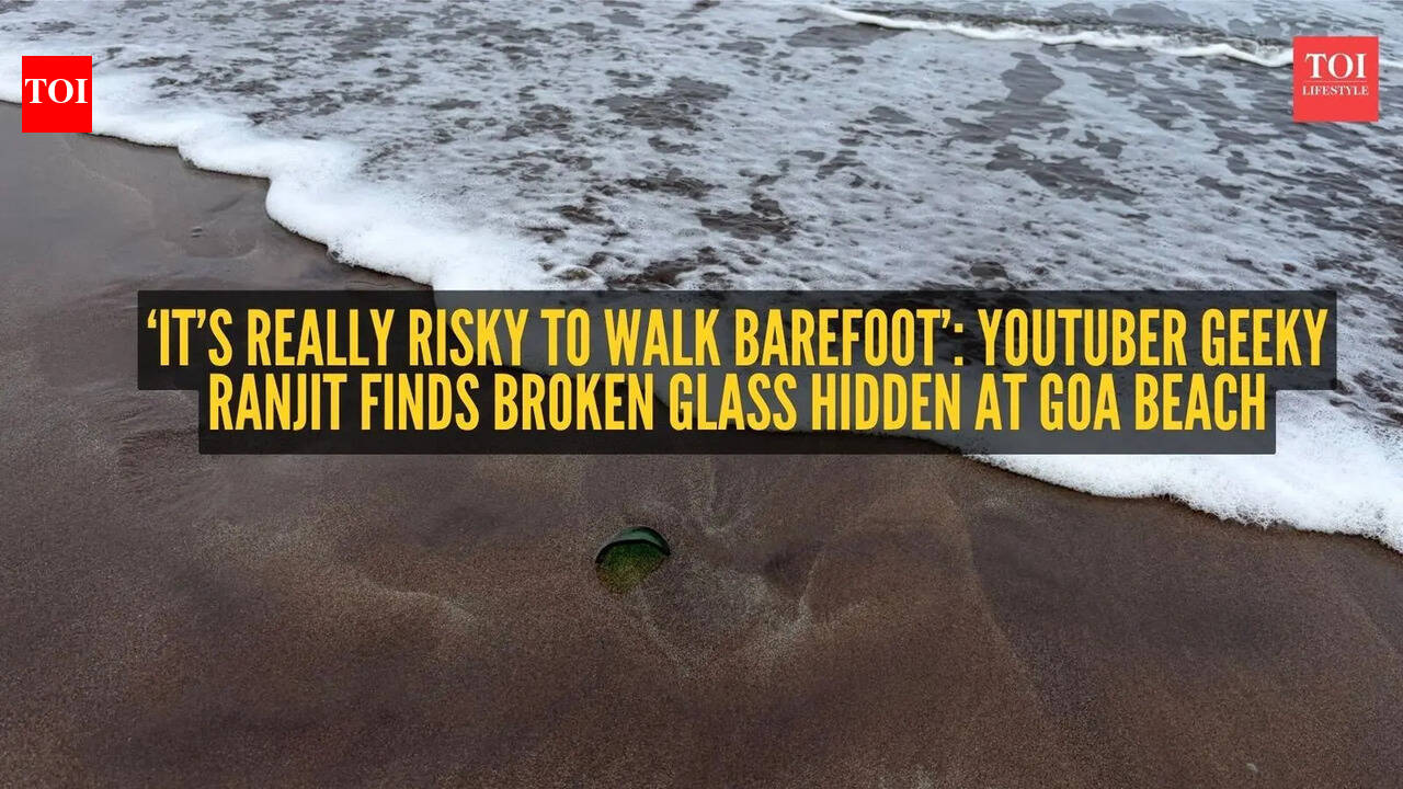 ‘What’s wrong with people?’: YouTuber flags dangerous broken glass scattered across this Goa beach