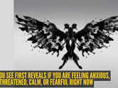 Optical illusion personality test: Butterfly or moth, monster, bird, dragon, or abstract? What you see first reveals if you are feeling anxious, threatened, calm, or fearful right now