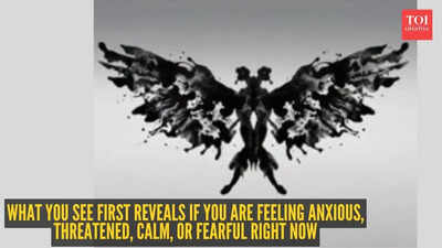 Optical illusion personality test: Butterfly or moth, monster, bird, dragon, or abstract? What you see first reveals if you are feeling anxious, threatened, calm, or fearful right now