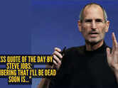 Success quote of the day by Steve Jobs: "Remembering that I'll be dead soon is..."