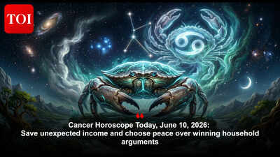 Cancer Horoscope Today, June 10, 2026: Save unexpected income and choose peace over winning household arguments