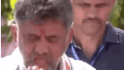 Viral video of DK Shivakumar tossing half-eaten apples at fans sparks BJP backlash