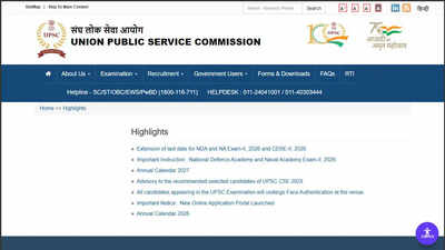 UPSC extends NDA, NA II and CDS II application 2026 deadline to June 11; check official notice here