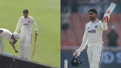 Ball boy touches Shubman Gill's feet after India captain's century vs Afghanistan; video goes viral - WATCH