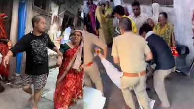 Several devotees injured after balcony ledge collapses near Banke Bihari Temple in Mathura