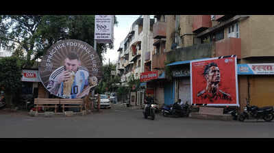 Kolhapur city gets ready for football World Cup