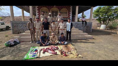 Four arrested for poaching chinkara, hare in Gir