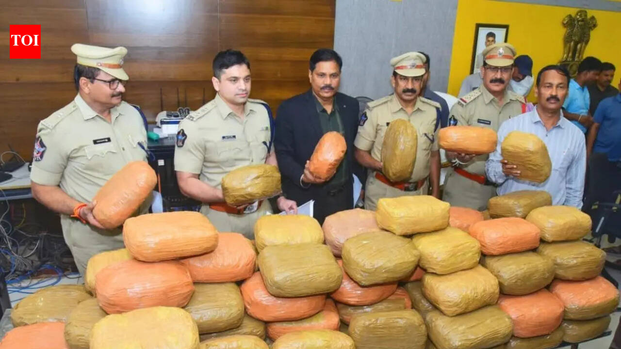 140 kg of ganja worth Rs 70 lakh seized in Vijayawada, two held