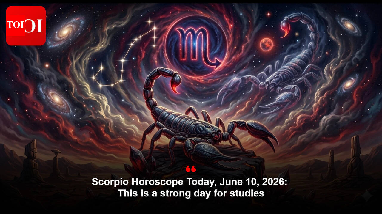 Scorpio Horoscope Today, June 10, 2026: This is a strong day for studies