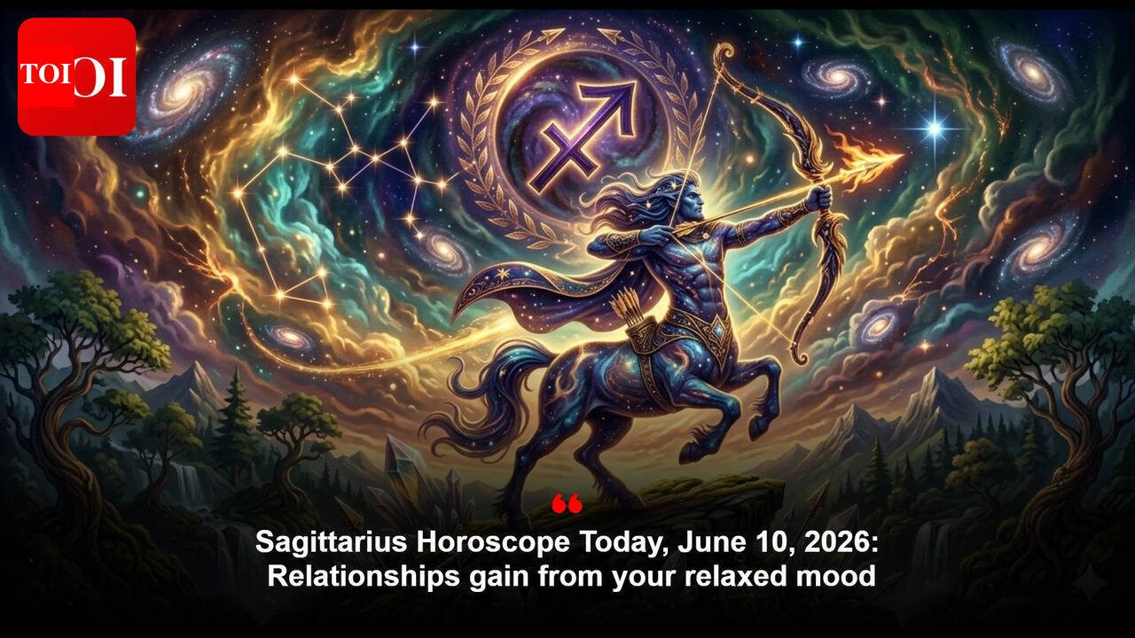 Sagittarius Horoscope Today, June 10, 2026: Relationships gain from your relaxed mood