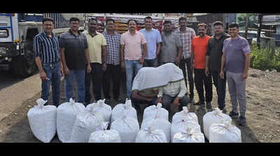 Mumbai-Bound 150Kg Cannabis Hidden In Steel Coils Intercepted On Nagpur-Hyd Highway In Midnight Op