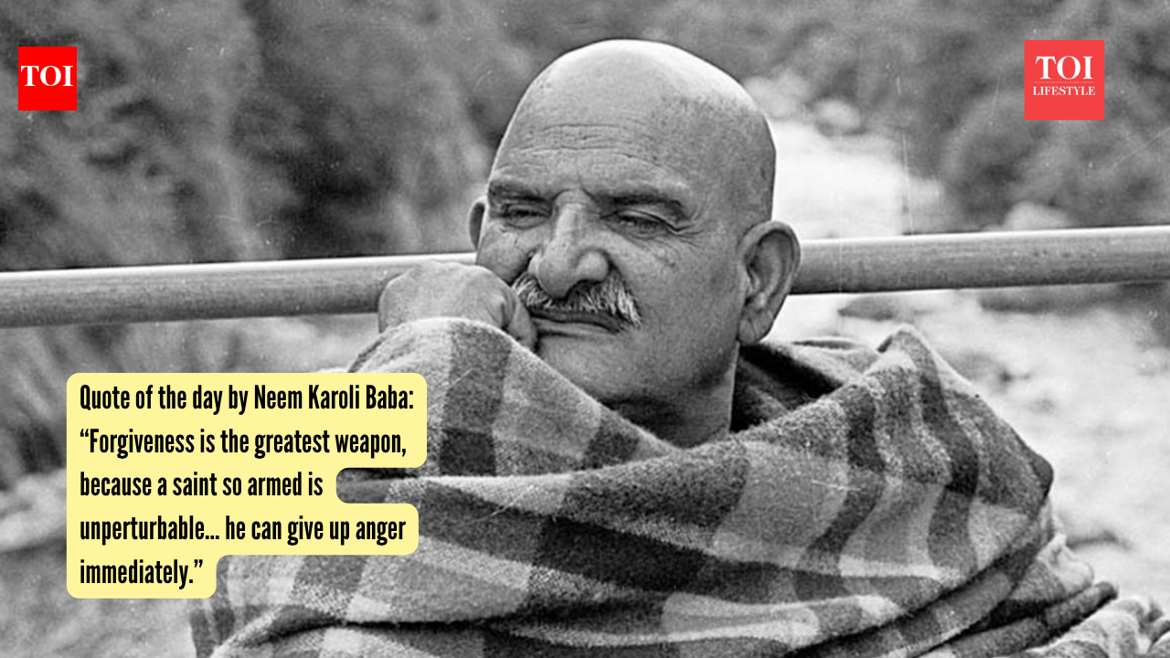 नीम करोली बाबा का आज का उद्धरण: “क्षमा सबसे बड़ा हथियार है, क्योंकि एक संत इतना सशस्त्र होता है कि वह शांत नहीं होता… वह तुरंत क्रोध छोड़ सकता है।”