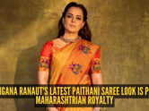 Kangana Ranaut channels her inner Marathi mulgi in a stunning Paithani saree