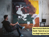 Quote of the day by Wynetka Ann Reynolds: &ldquo;Anyone who says you can&rsquo;t see a thought simply doesn&rsquo;t know art&rdquo;