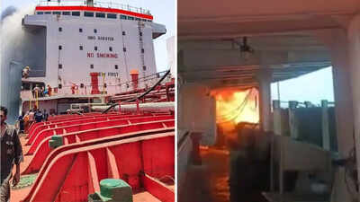 Fire Breaks Out On Tanker Carrying 24 Indians Near Strait Of Hormuz | WATCH