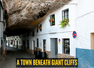 This town is built under massive cliffs and is becoming a must-visit destination