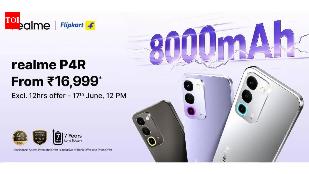 Realme P4R 5G phone launched with 50MP camera and 8000mAh battery: Price, offers, availability and more