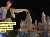 Self-taught woman builds a miniature city masterpiece from 60 kg of chocolate inspired by an ancient Chinese painting