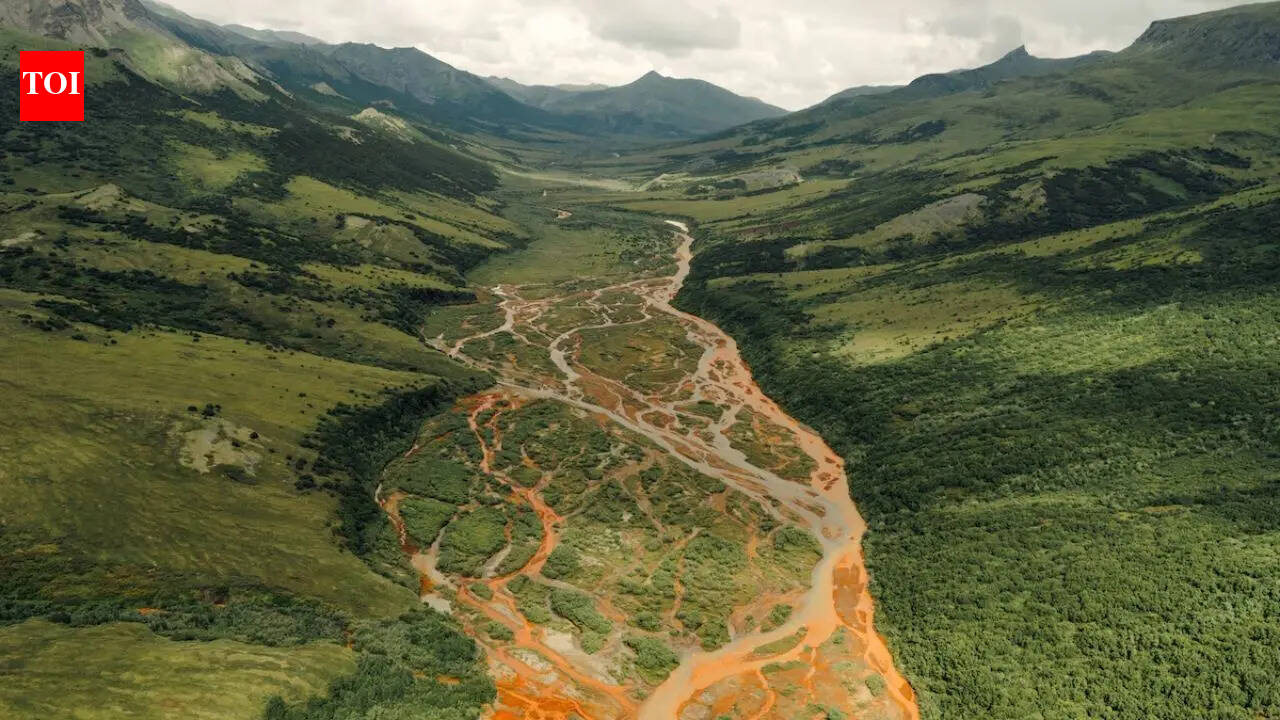 Alaska’s rivers are turning rust-orange and scientists say the cause has been frozen for thousands of years