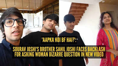 'Aapka koi bf hai?': Sourav Joshi's brother Sahil Joshi faces backlash for asking woman bizarre question in new video