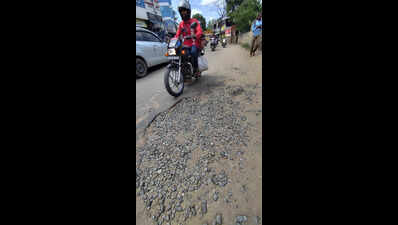 Potholes, dug-up streches turn Haralur Road in Bengaluru into extreme-sports arena