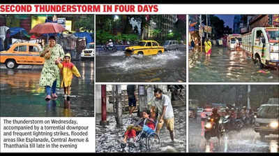 60kmph evening squall dumps up to 96mm rain on city in 1 hr