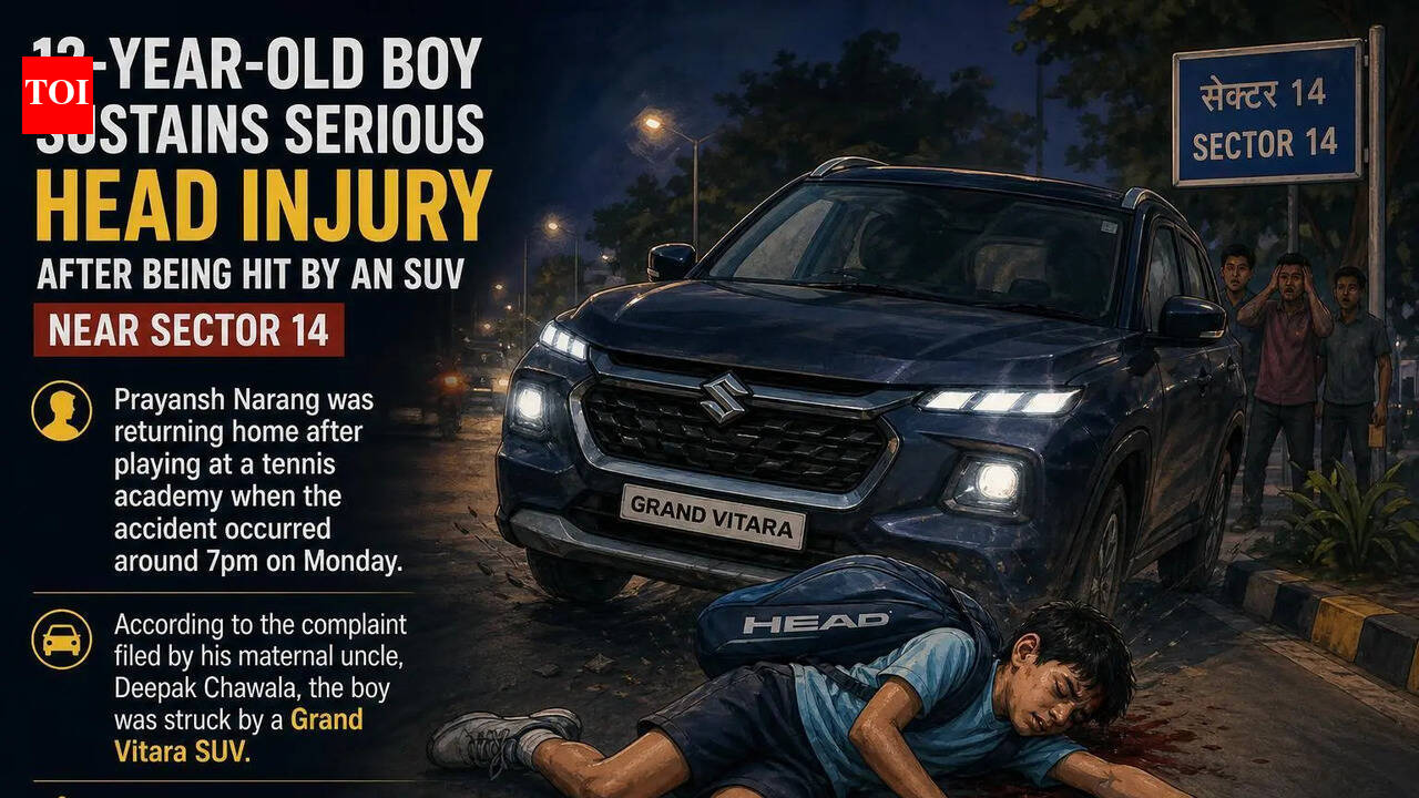 12-year-old boy injured after being hit by SUV in Gurgaon Sector 14