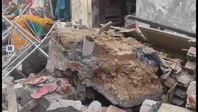 Woman dies as washroom built on balcony caves in