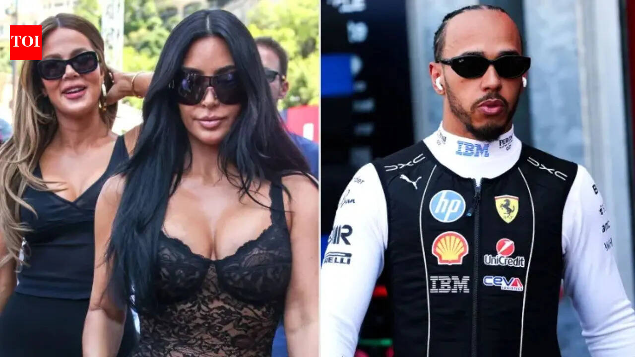 Lewis Hamilton's girlfriend Kim Kardashian channeled Kate Moss in backless crystal Gucci gown to meet Prince Albert II and Princess Charlene