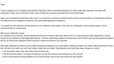  Opendoor shuts India operations, hundreds lose jobs