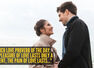 French love proverb of the day: "The pleasure of love lasts only a moment, the pain of love lasts..."
