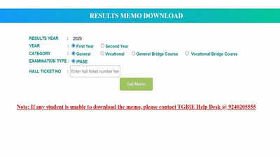 TS Inter Supplementary Result 2026 out: Check link and steps to download TGBIE marks