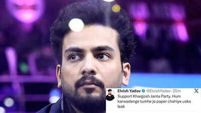 Elvish Yadav jokes about NEET, deletes tweet after backlash