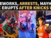 Chaos Erupts In NYC As Knicks Fans 'Fire Explosives' After Historic Comeback