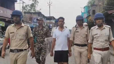 ‘Pushpa of Falta’, TMC leader Jahangir Khan paraded in shorts after arrest