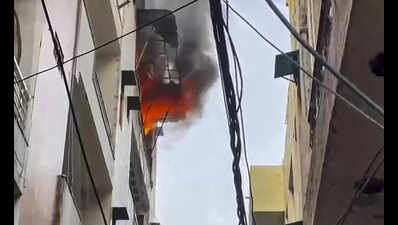 Fire breaks out at north Delhi PG, residents evacuated safely
