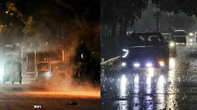 Rain lashes Delhi-NCR after IMD issues red alert for thunderstorms, strong winds