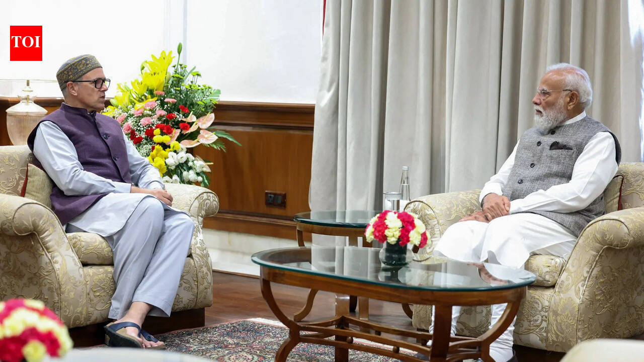 Omar Abdullah meets PM Modi, raises J&amp;K statehood restoration