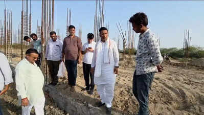 BJP MLA pulls up officials over poor-quality work at veterinary hospital site