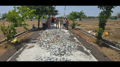 12 lakh liquor destroyed by Deoli police