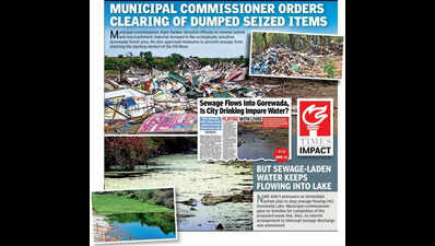 NMC Wakes Up To Gorewada Mess, Pili Pollution
