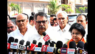 BJP’s Poonia & Alka Gurjar, Cong’s Dangi elected unopposed to RS