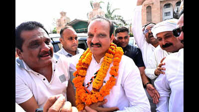 BJP’s Poonia & Alka Gurjar, Cong’s Dangi elected unopposed to RS