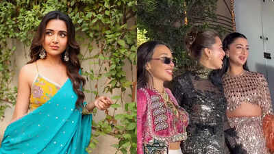 Tejasswi Prakash reunites with the Desi Bling cast as she celebrates her birthday; Elvish Yadav, Ankita Lokhande, and others join